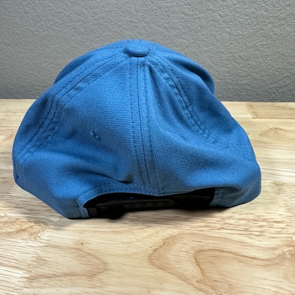 Travis Mathew Golf Flexfit Snapback Adjustable Blue Shark Sighting Palm Tree Hat - Picture 5 of 7
